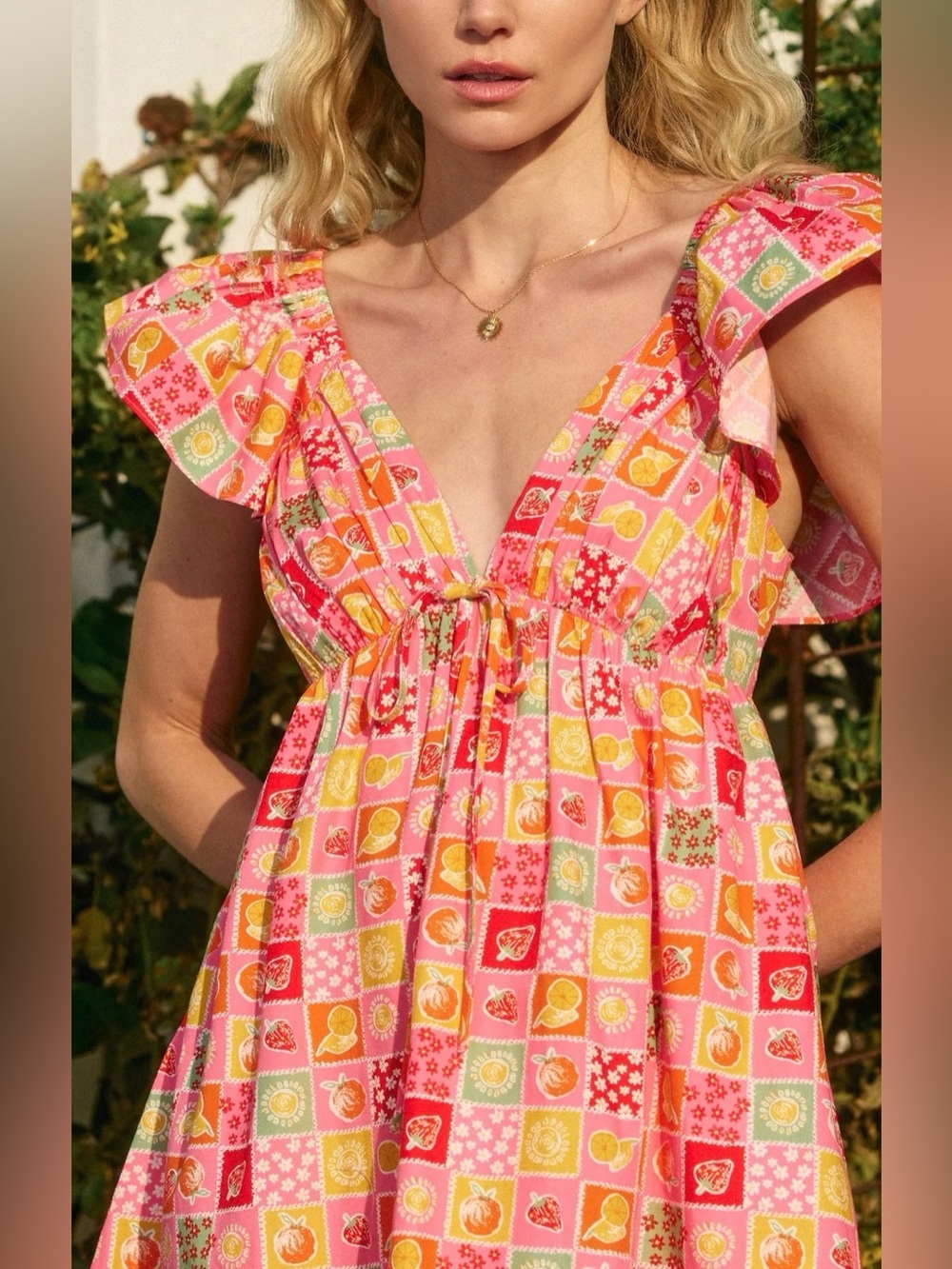 fab'rik Pink Lemonade Babydoll Dress